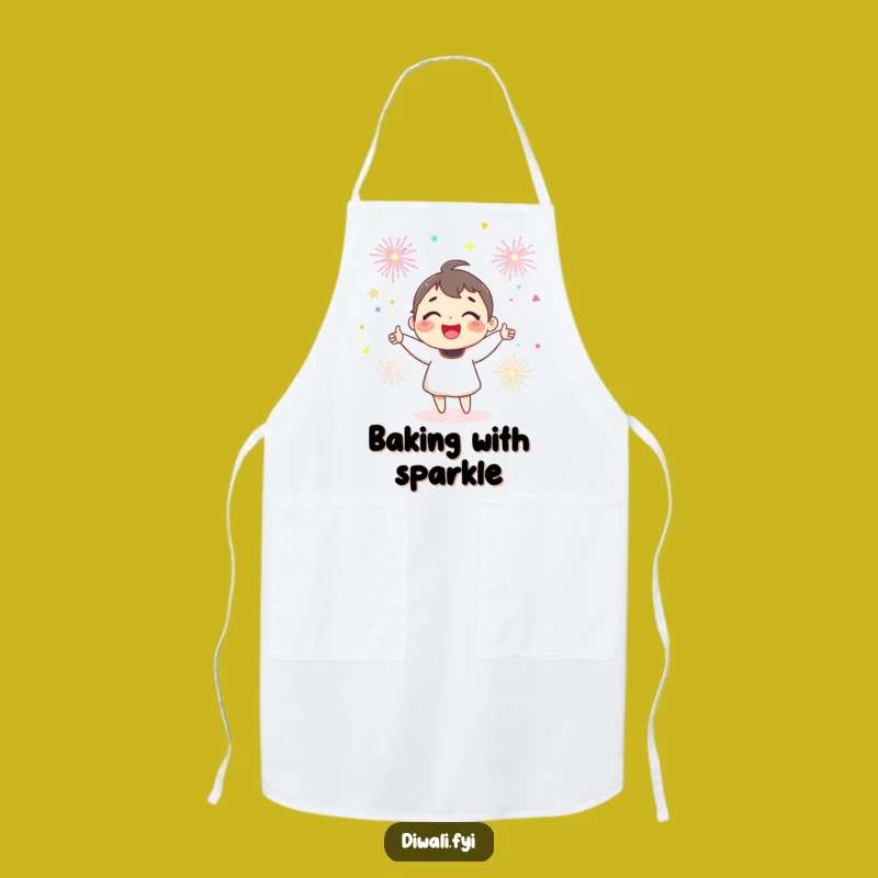 Funny Joyful Sparkler Apron - Festive Juggling Kitchen Fun - Gift