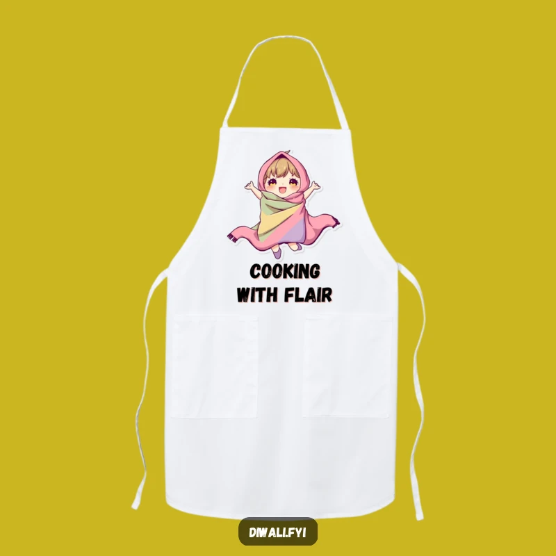 Funny Jumping Character Apron: Cook Dynamically, Hilarious Fabric Style, Perfect Funny Gift!