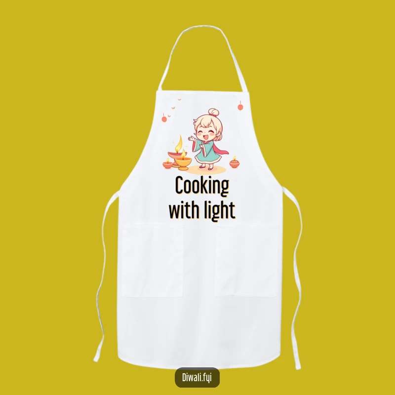 Funny Giggling Diya Apron - Festive Dance Kitchen Fun - Gift