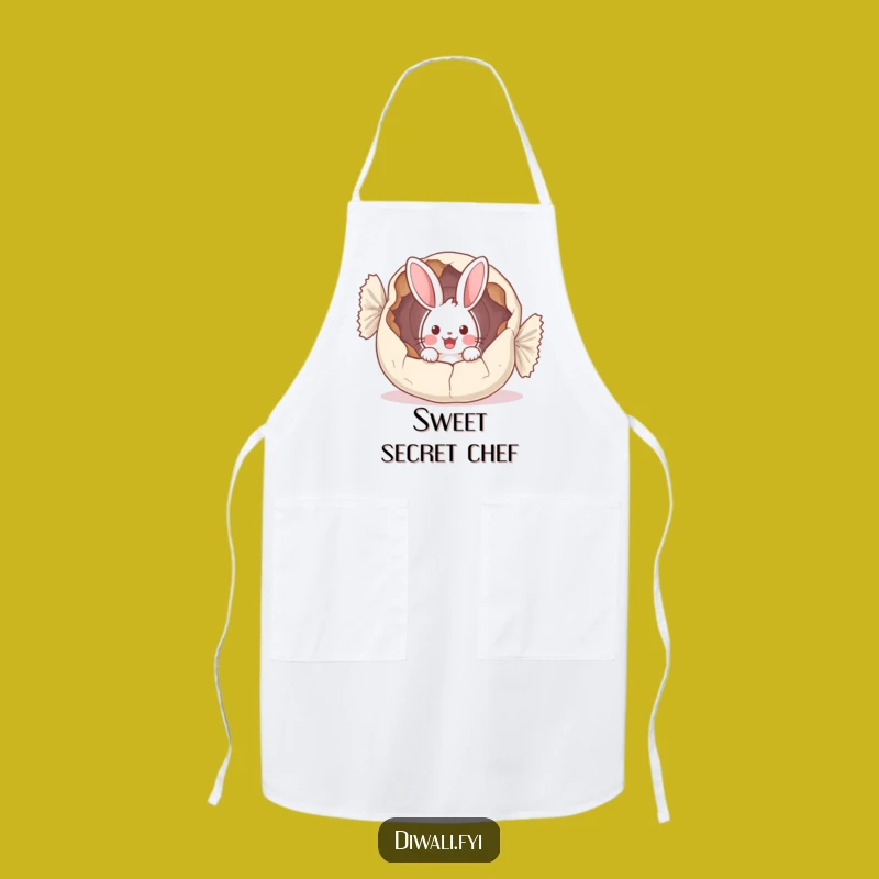 Funny Bunny Sweet Wrapper Apron - Kitchen Fun for Surprise Lovers