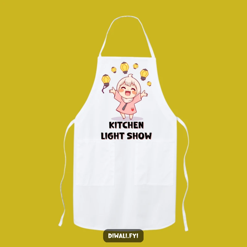 Funny Juggling Lamps Apron: Cook with Sparkle with this Joyful Character