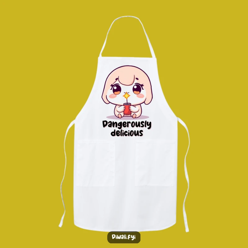 Funny Kawaii Firecracker Apron - Cute Kitchen Sparkler Fun - Gift