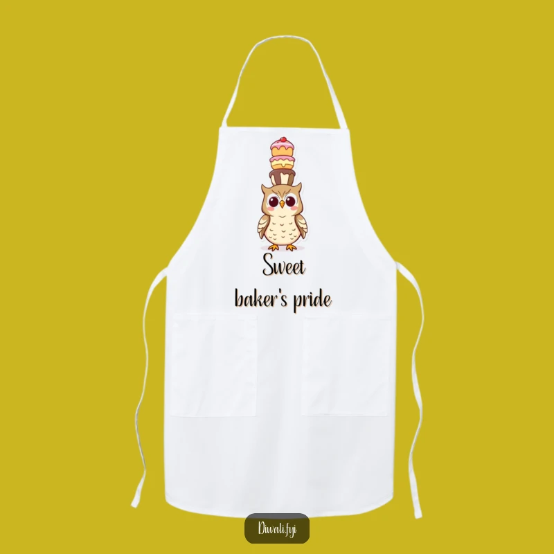 Funny Owl Sweet Treats Apron - Kitchen Fun for Dessert Fanatics