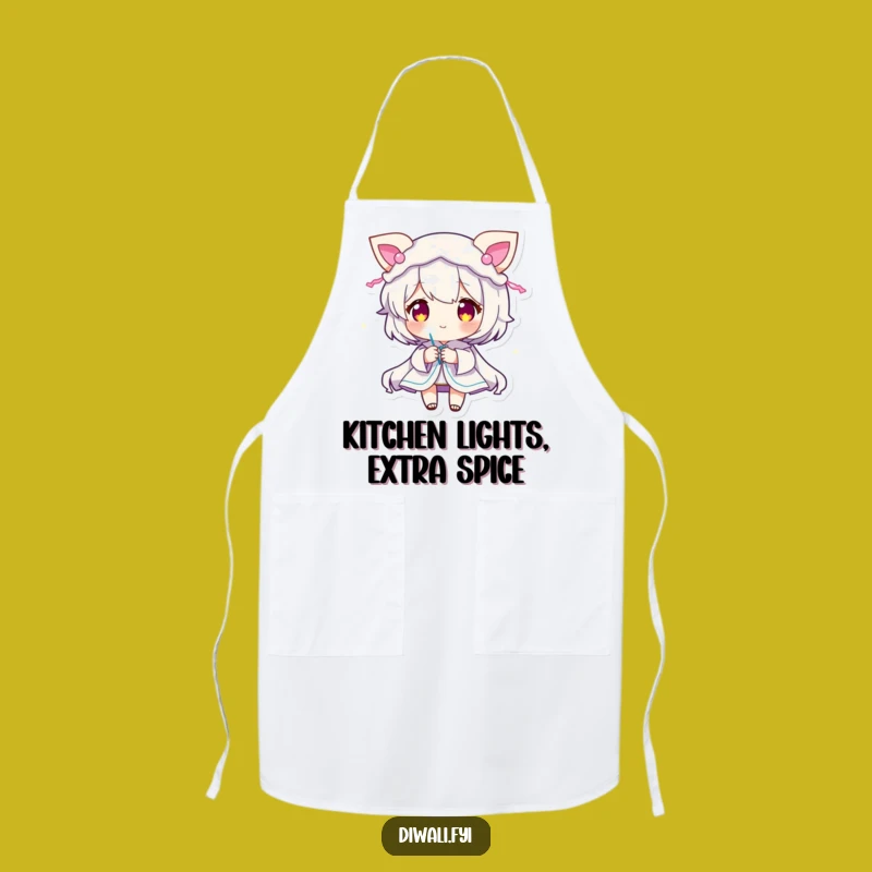 Funny Sparkler Character Apron: Festive Cooking, Perfect Gift