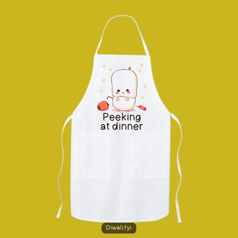 Funny Peeking Firecracker Apron - Playful Kitchen Decor, Perfect Gift