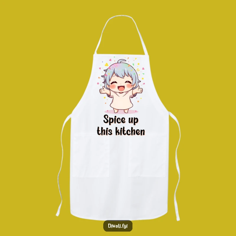 Funny Powder Scatterer Apron: Colorful Cooking, Perfect Gift