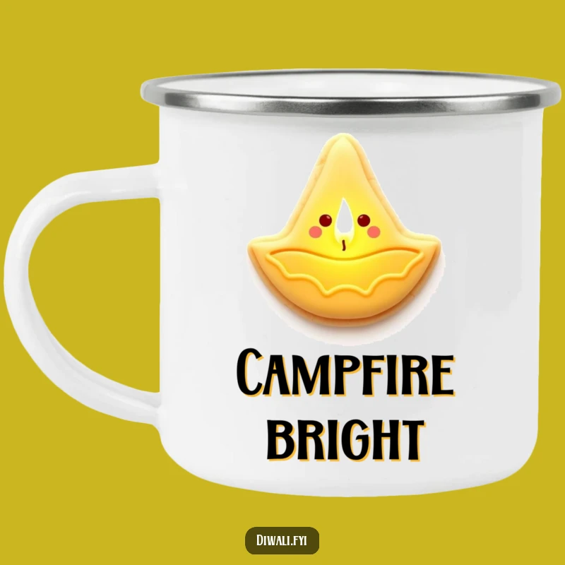 Funny Diya Cookie Lamp Camping Mug - Cozy Camp Nights, Perfect Gift