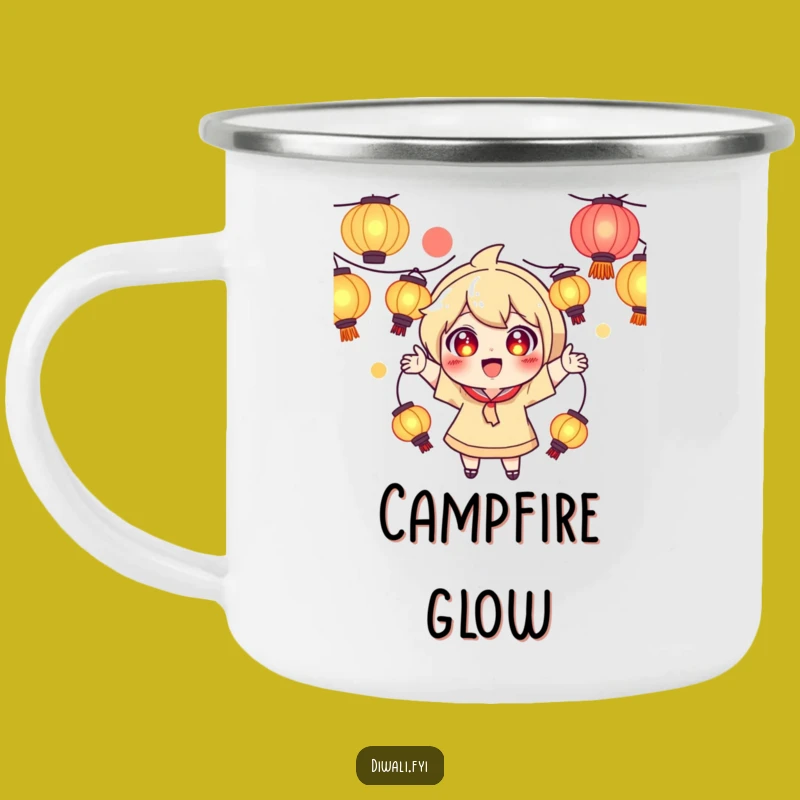 Funny Juggling Lantern Camping Mug: Glowing Adventures, Playful Nights Gift