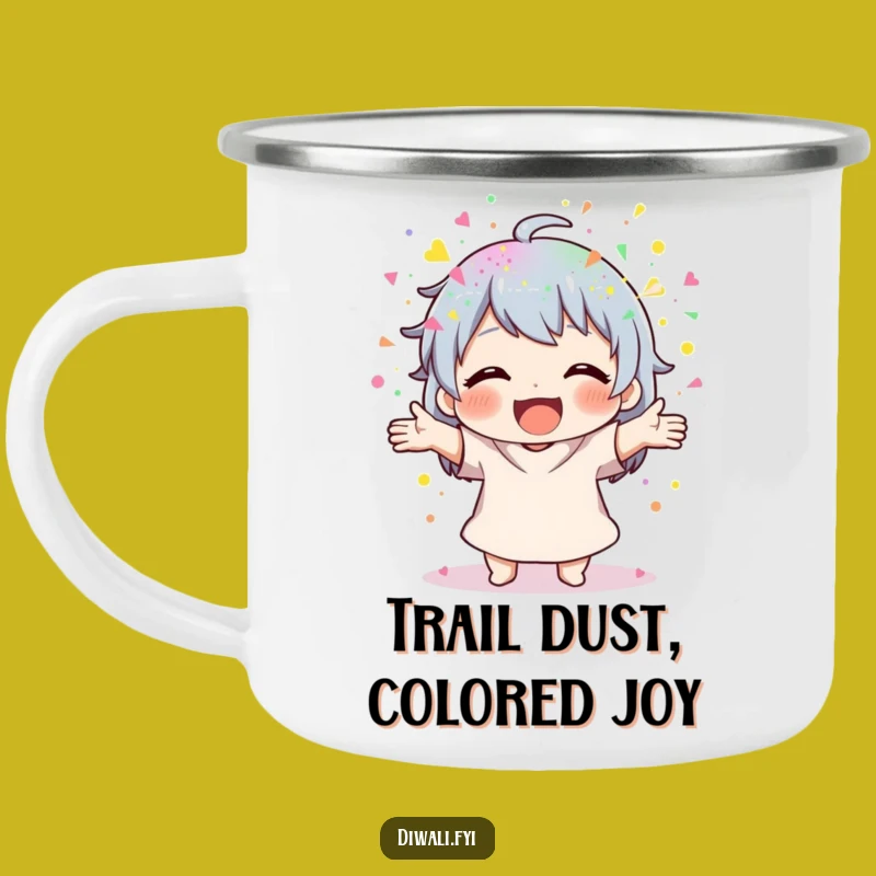 Funny Powder Scatterer Camping Mug: Colorful Adventures, Perfect Gift