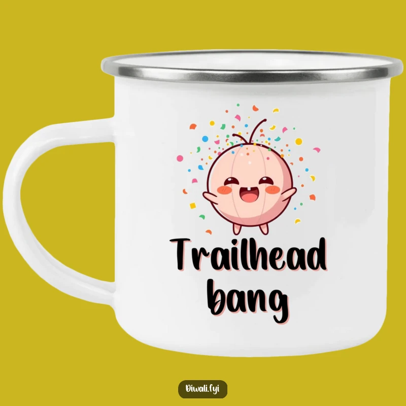 Funny Firecracker Confetti Explosion Camping Mug - Outdoor Fun, Perfect Gift