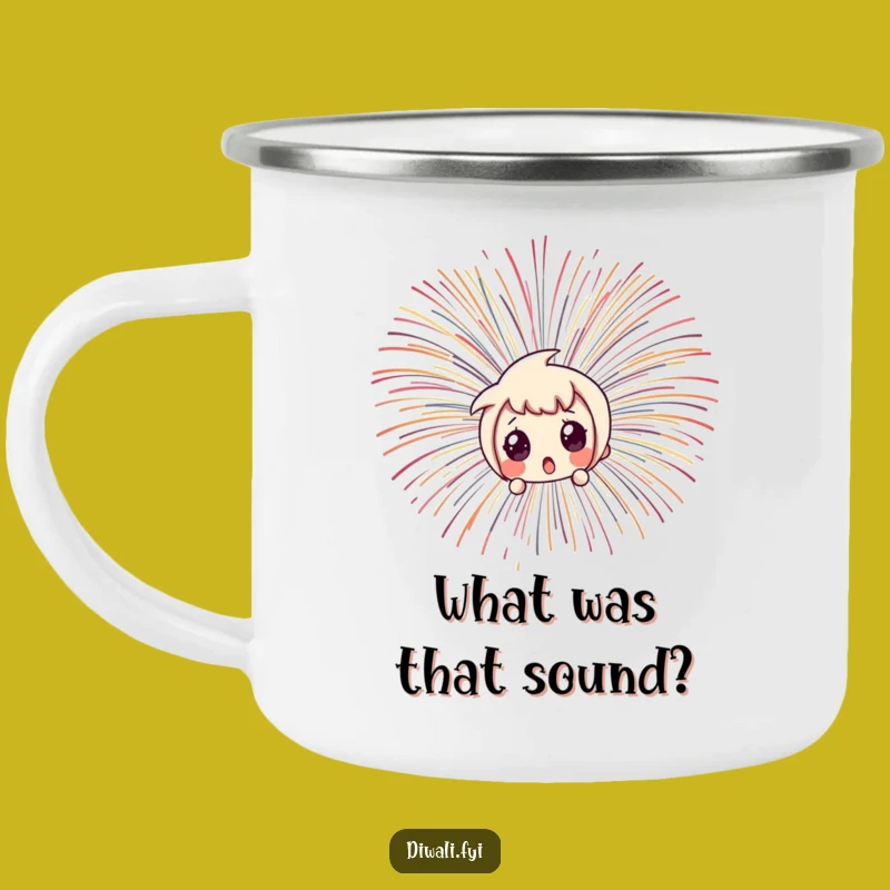 Funny Surprised Fireworks Camping Mug - Outdoor Peekaboo Fun - Gift