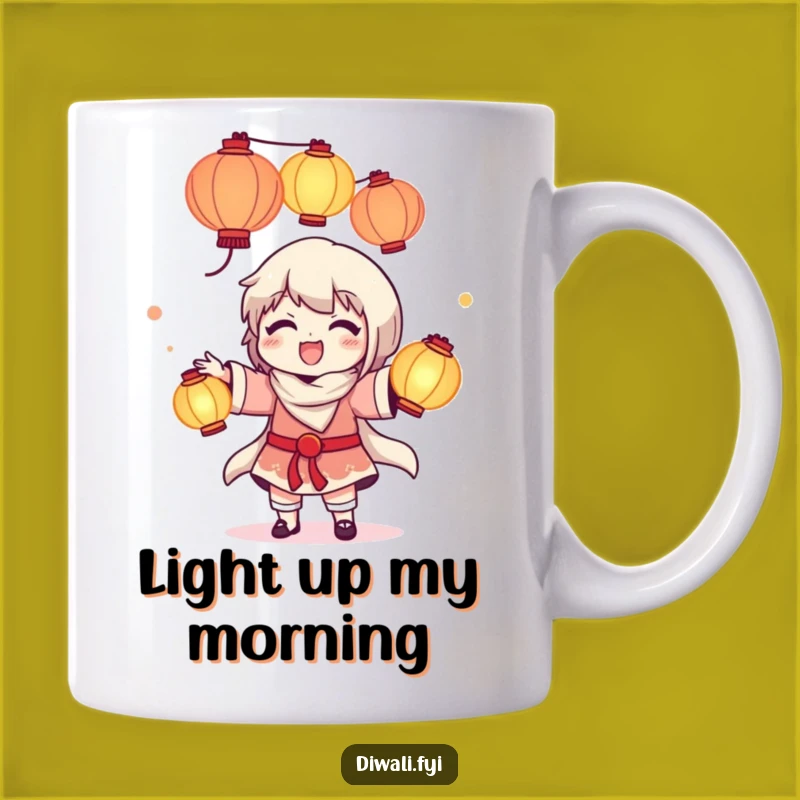 Funny Delighted Lantern Juggler Mug - Magical & Hilarious Gift