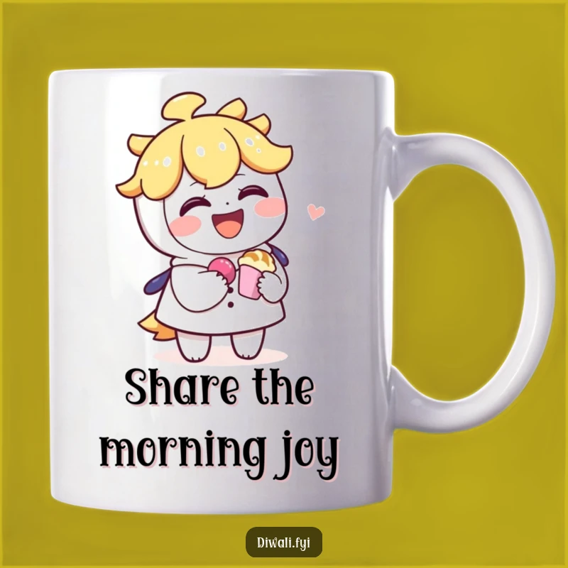 Funny Sharing Sweet Treat Mug - Hilarious Kind Character Gift