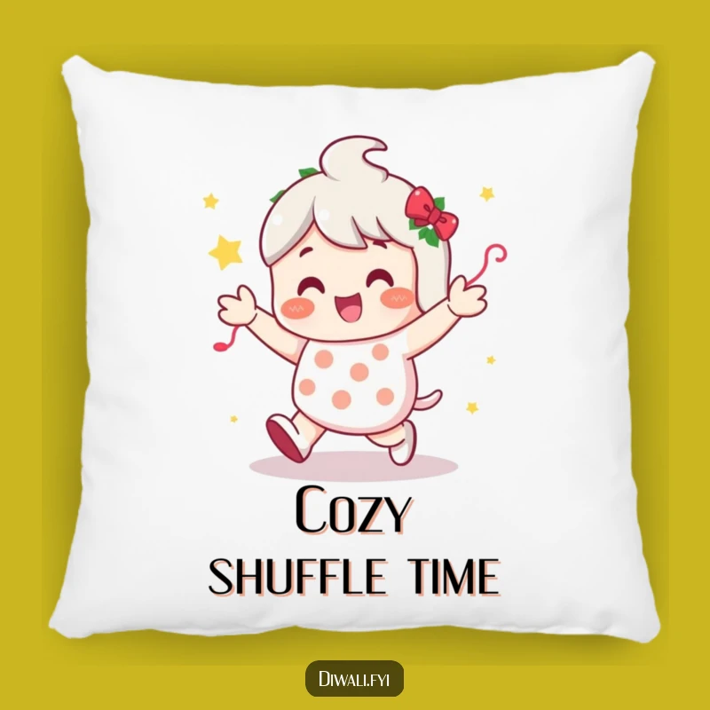 Funny Festive Shuffle Pillow: Comfy Party Decor, Sweet Funny Gift