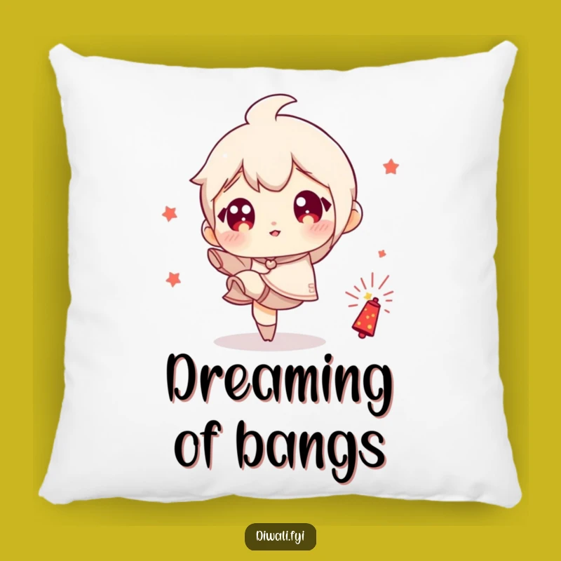 Funny Kicking Firecracker Pillow - Cozy Character Decor, Perfect Humorous Gift!