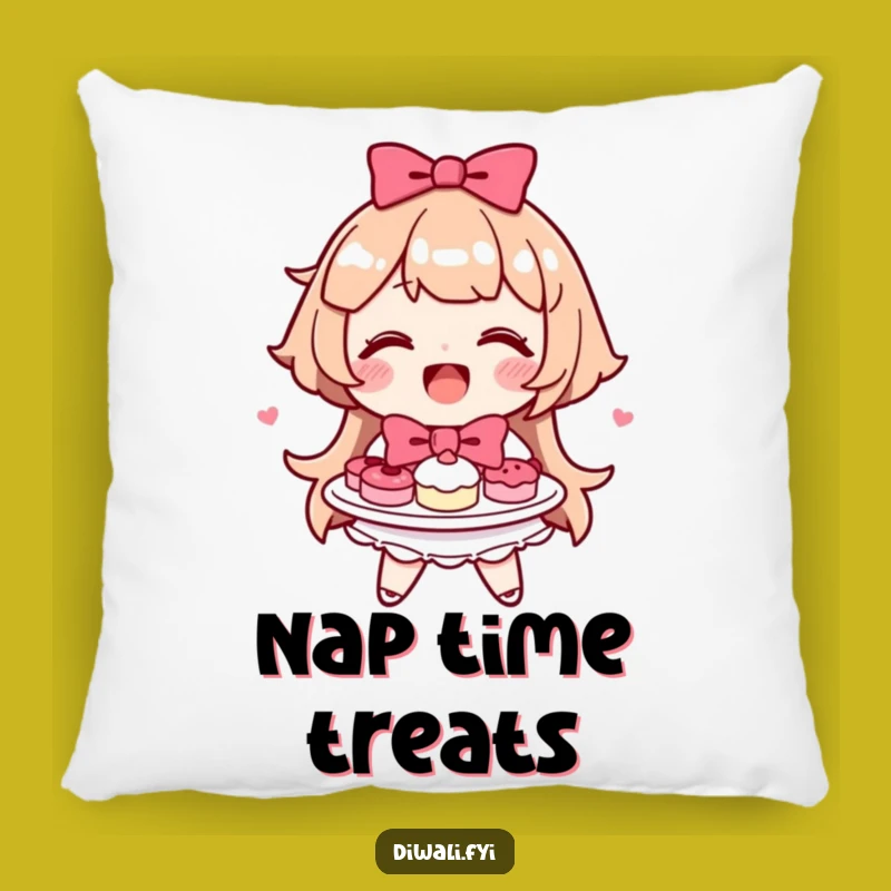Funny Happy Sweets Pillow - Cozy Treat Comfort - Gift