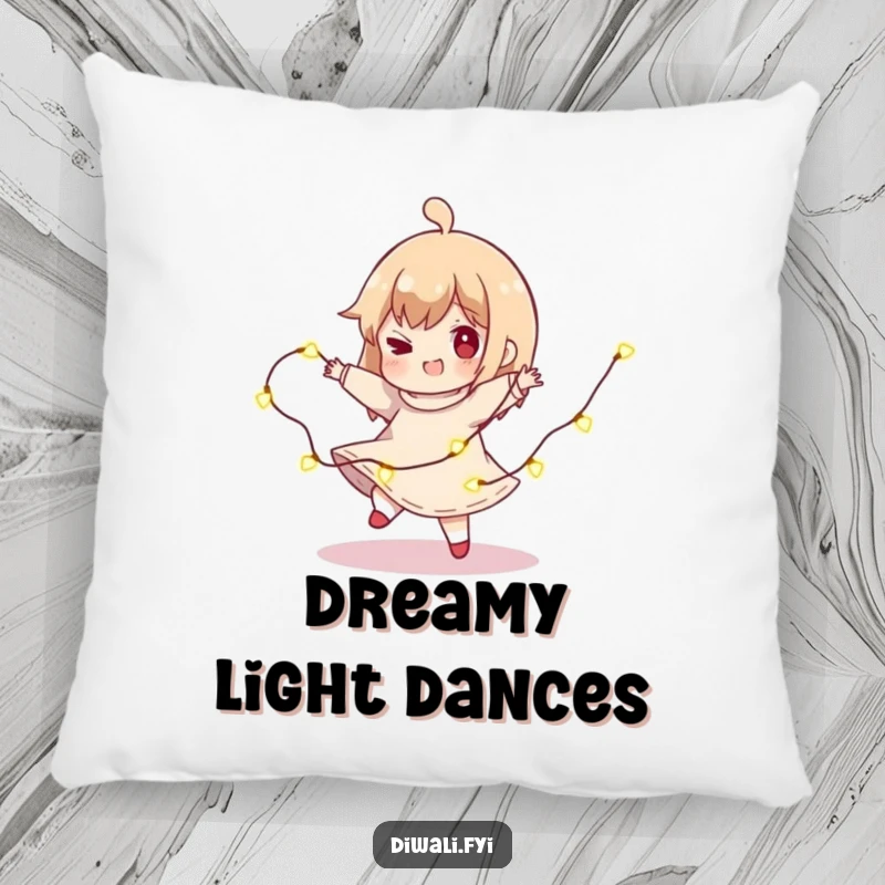 Funny Light Spin Pillow: A character playfully spins with lights, offering comfort and a dose of radiant humor.