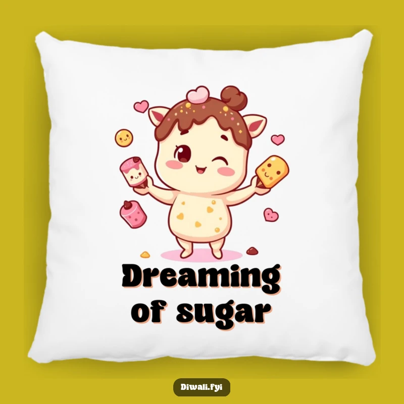 Funny Mithai Juggling Pillow: Cozy Comfort for Sweet Moments