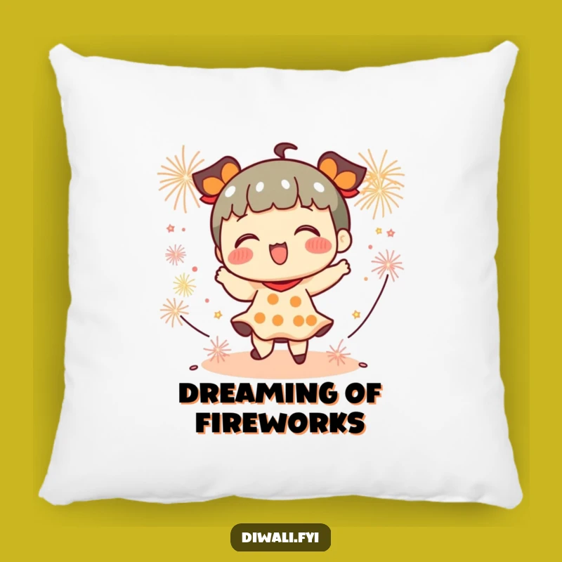 Funny Playful Firecracker Dancer Pillow - Cozy Comfort & Celebration