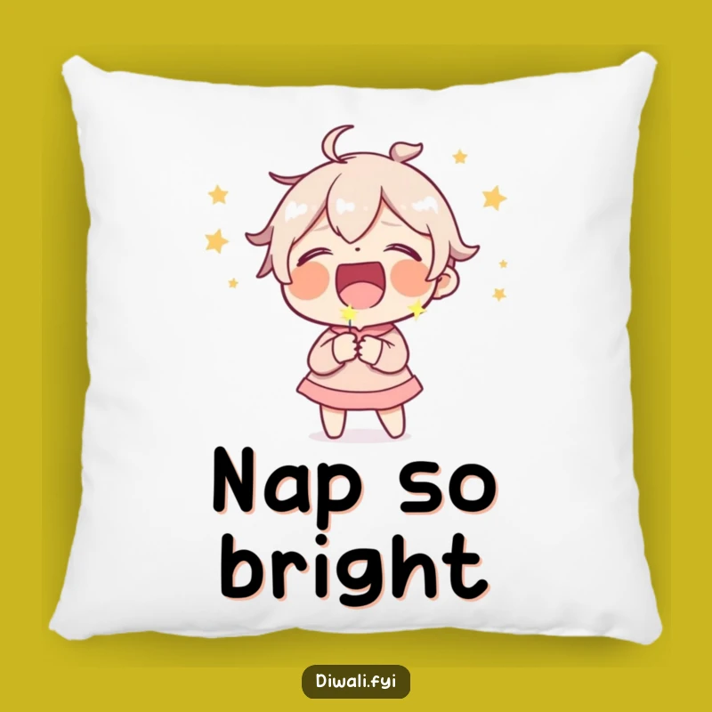 Funny Sparkler Laughter Pillow: Comfy Character Cushion, Sweet Funny Gift