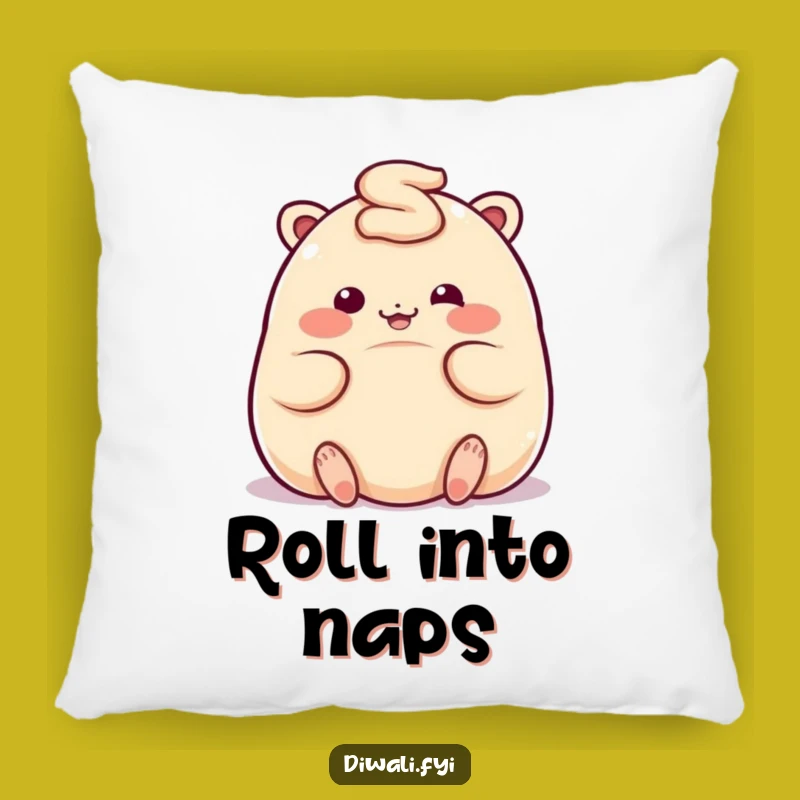 Funny Ladoo Rolling Pillow - Soft & Comical Comfort, Gift