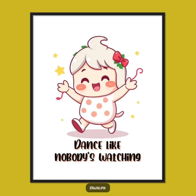 Funny Festive Shuffle Digital Print: Instant Party Decor, Perfect Funny Gift