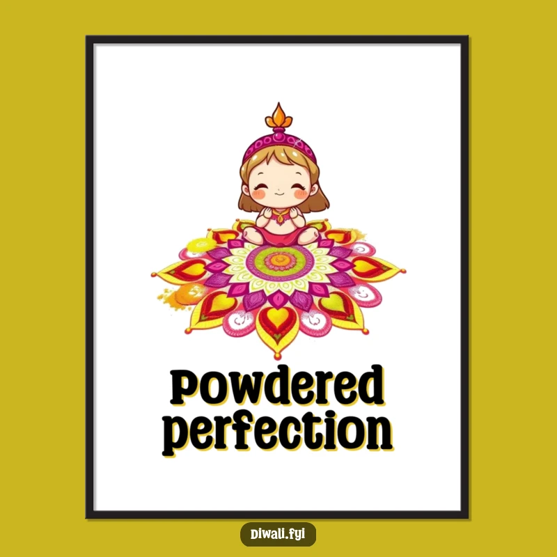 Printable Funny Rangoli Art: Colorful Decor for Instant Joy!