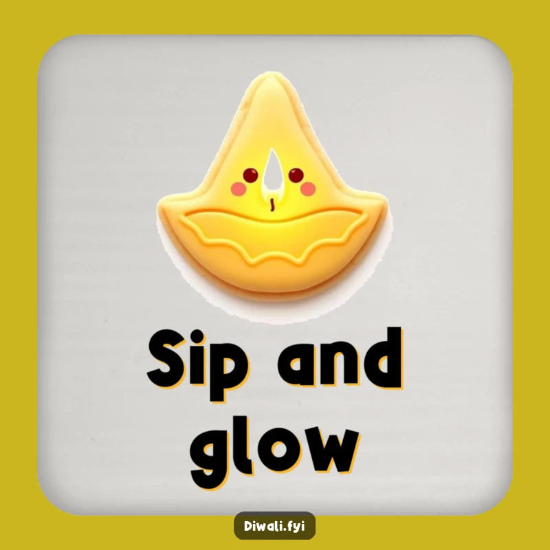 Funny Diya Cookie Lamp Coaster - Protect Surfaces with Light, Gift