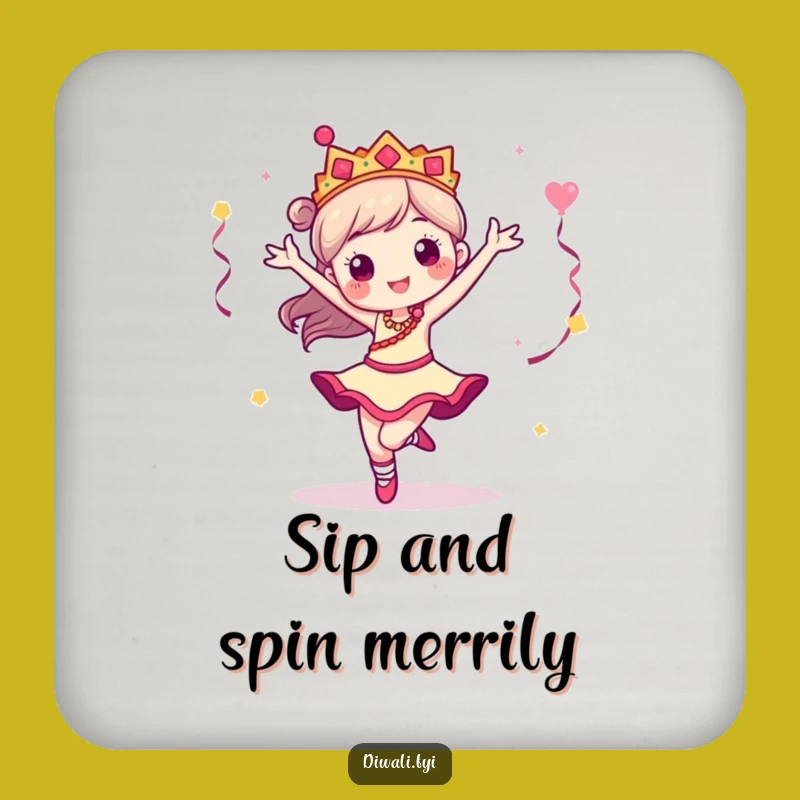 Funny Dancer Pirouette Coaster: Protect Surfaces with Artistic Flair