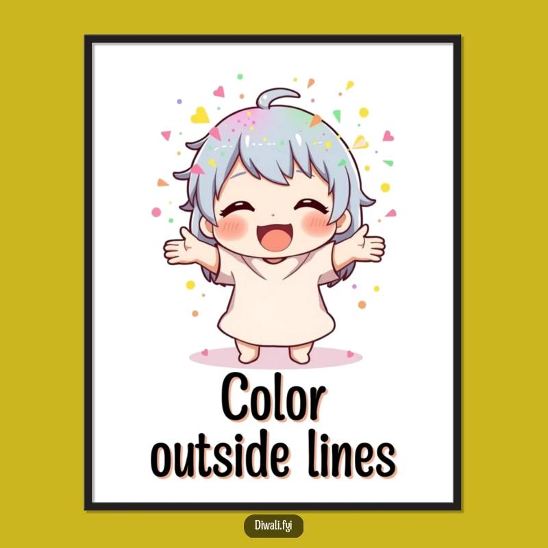 Funny Powder Scatterer Poster: Vibrant Art, Perfect Fun Gift