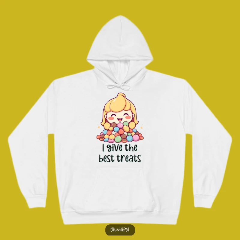 Cozy Funny Sweets Character Hoodie: Warm Grins and Sweet Treats Gift