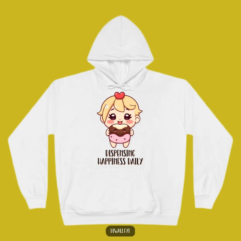 Funny Sweet Treat Hoodie: Cozy Character Design, Ultimate Humorous Gift