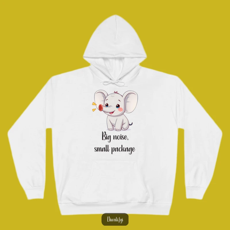 Funny Elephant Trumpeting Hoodie: Cozy and Hilarious Animal Wear for Cold Days