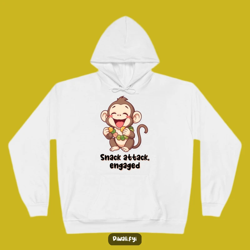 Funny Monkey Hoodie: Sweet Garland Eater, Cozy & Playful Funny Gift
