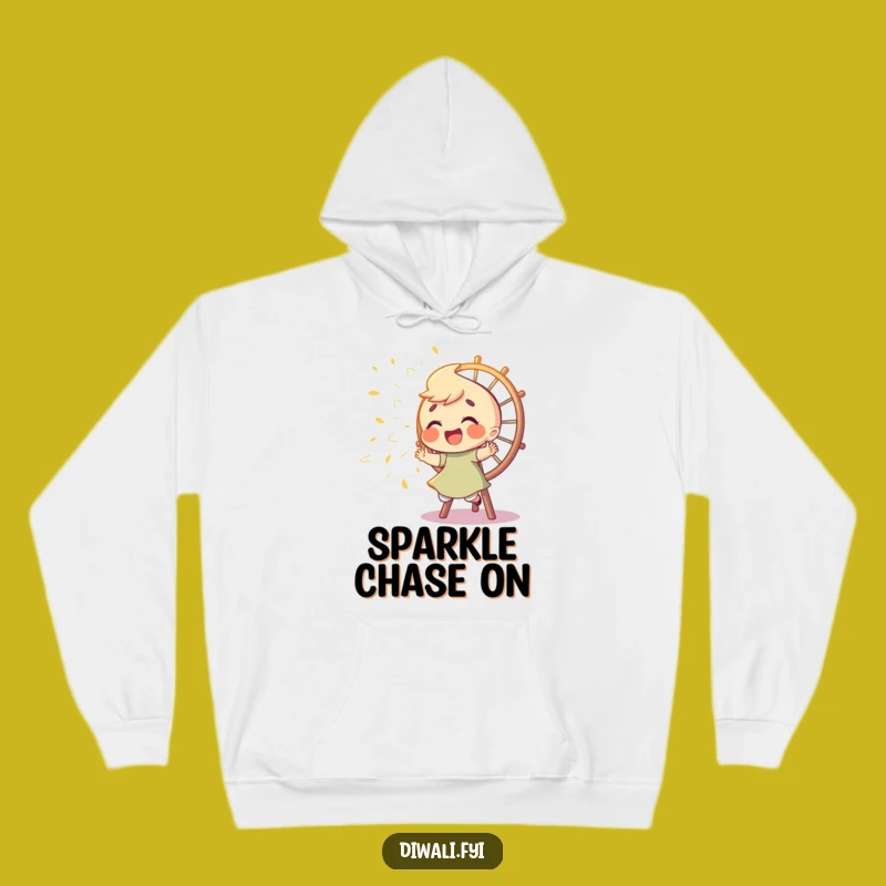 Funny Spark Chaser Hoodie - Giggling Character's Cozy Thrill Gift