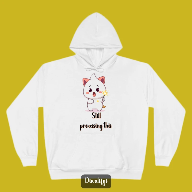 Funny Surprised Sparkler Hoodie: Cozy Up with Unexpectedly Hilarious Warmth!