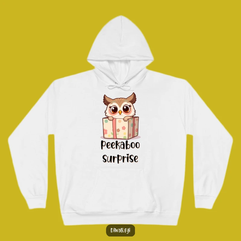 Funny Owl Hoodie: Gift Box Surprise, Cozy & Whimsical Funny Gift