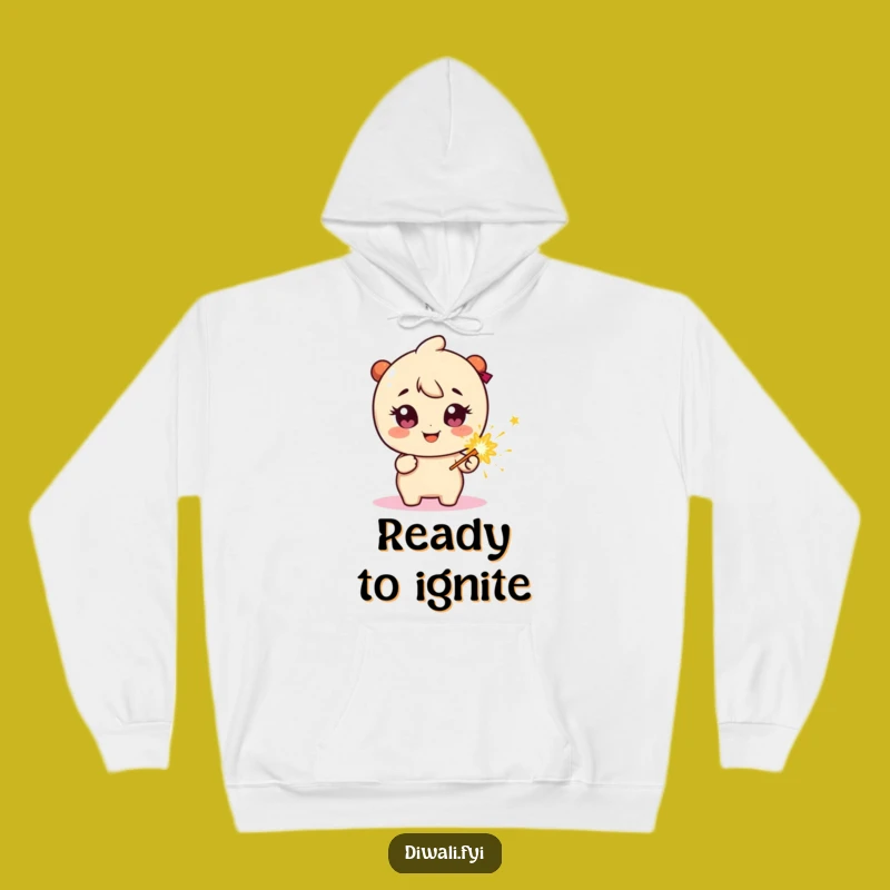 Funny Cozy Hoodie: Firecracker Character, Sparkly Eyes, Explosive Comfort Gift