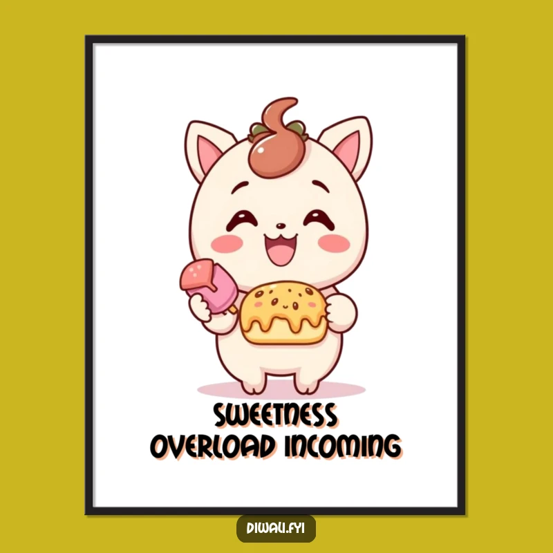 Free Printable Sweet Treat Wall Art - Smiling Character Downloadable Decor for Joy