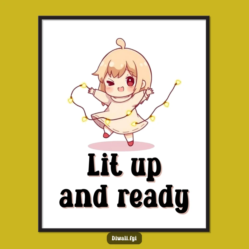 Funny Free Printable Spinning Lights Wall Art: Playful Glow Downloadable Decor