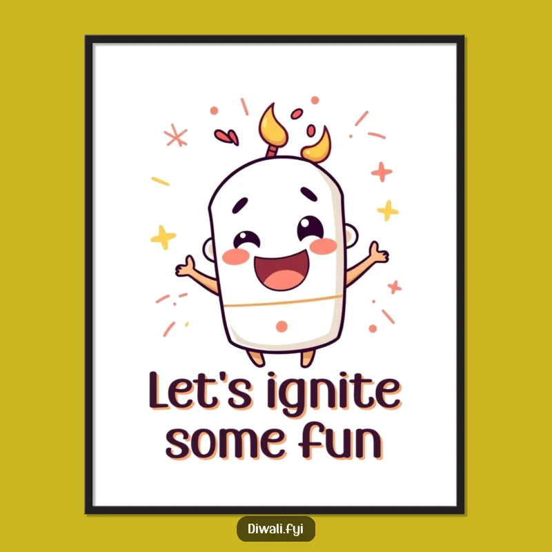 Funny Free Printable Wall Art: Excited Firecracker Pops - Downloadable Decor