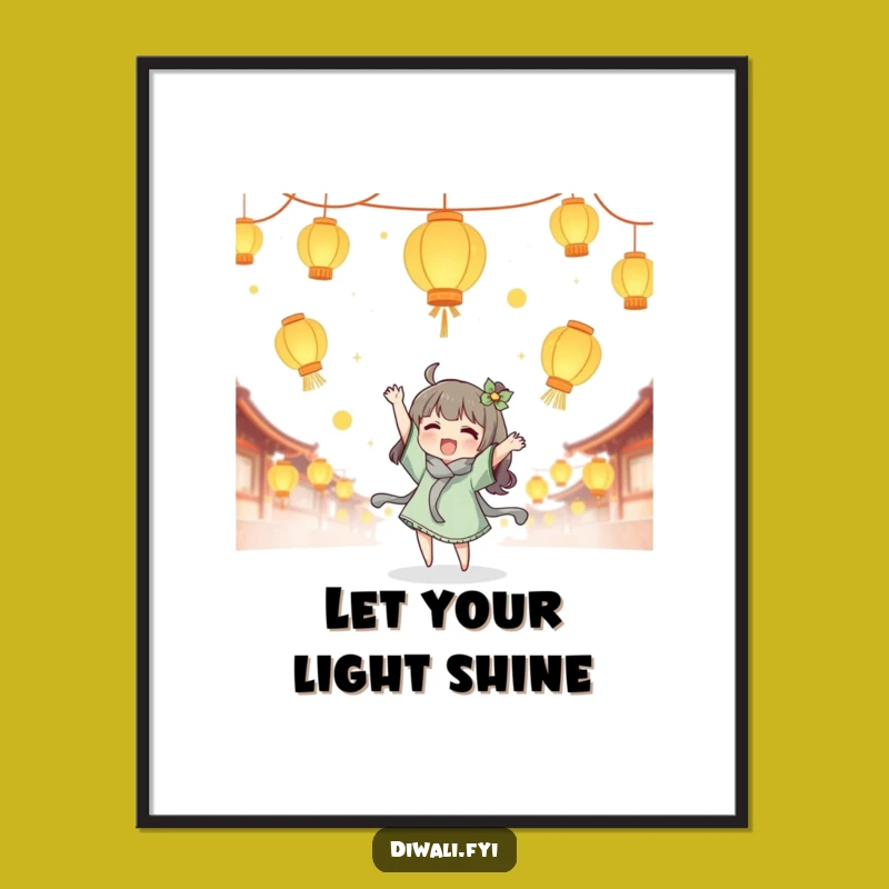 Free Printable Lantern Toss Wall Art - Joyful Character Downloadable Decor for Whimsy