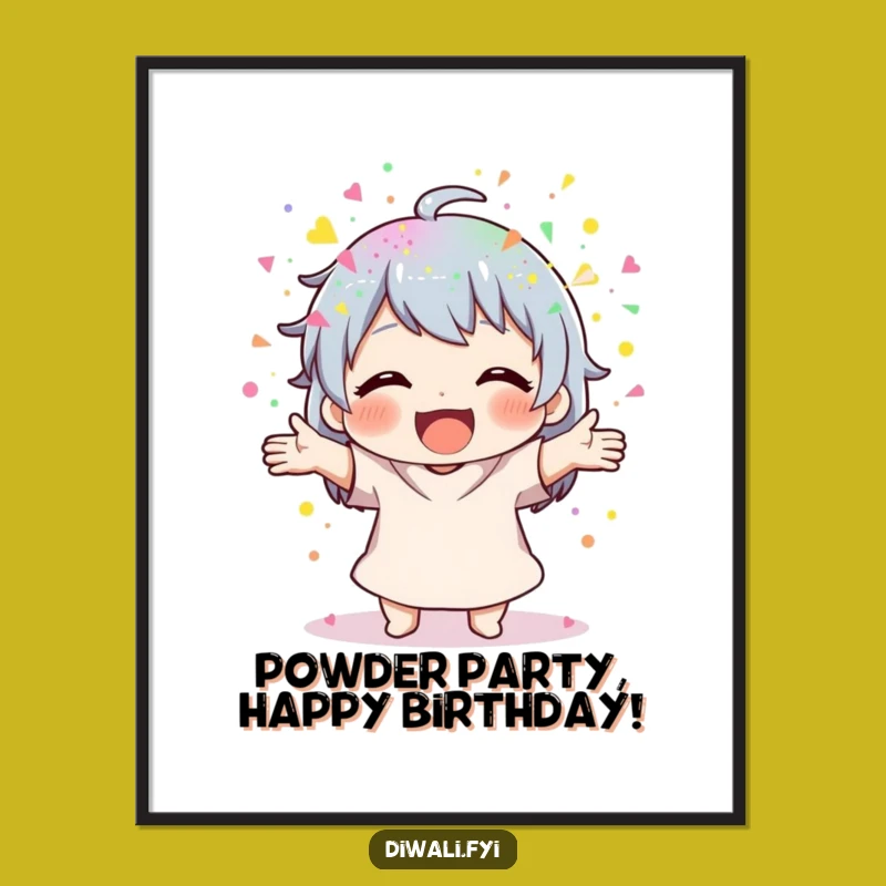 Funny Free Printable Wall Art: Powder Fun, Quirky Downloadable Decor