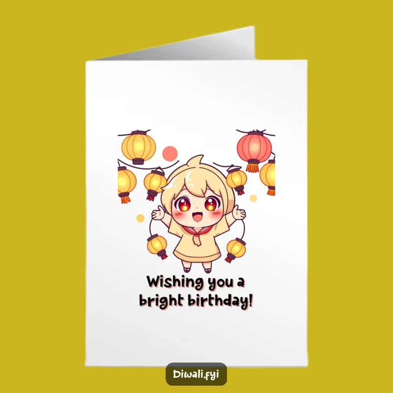 Free Printable Birthday Card: Lantern Juggler, Hilarious Downloadable Wish Card