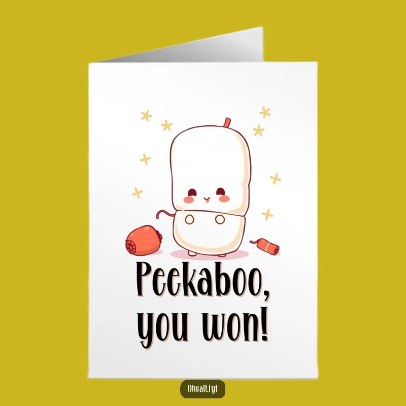 Free Printable Congrats Card: Peek-a-Boo Firecracker Cheers Success