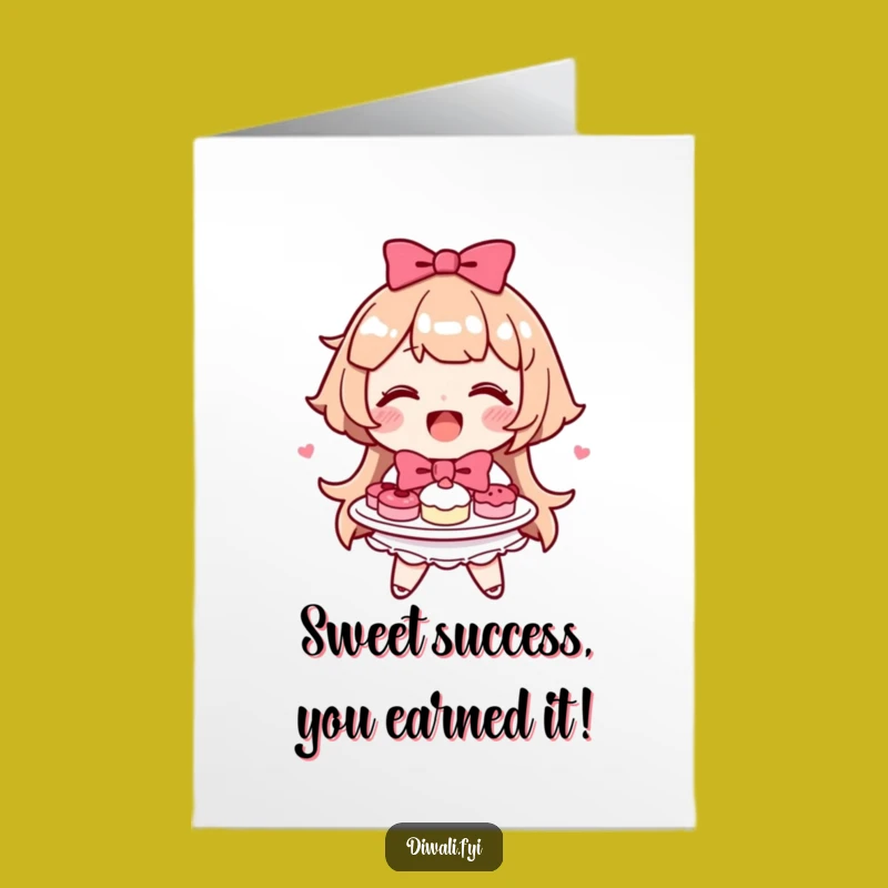 Free Printable Congrats Card: Sweet Treat Giver, Celebrate with Delicious Humor