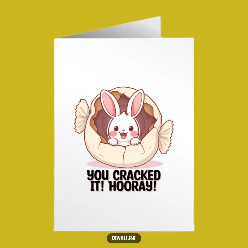 Funny Free Printable Congrats Card: Bunny's Sweet Surprise Downloadable Gift