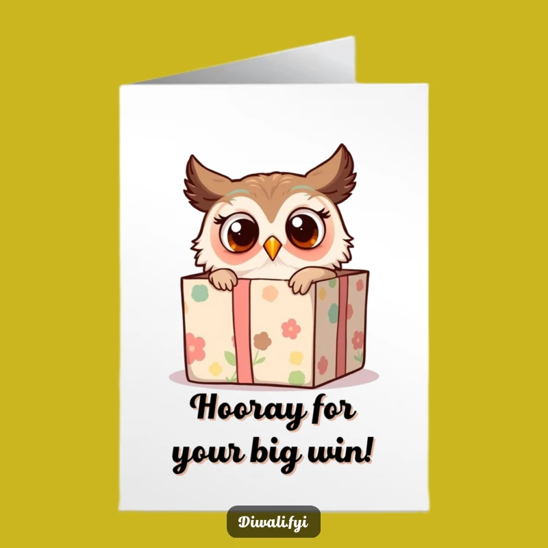 Free Printable Owl Congratulatory Card: Surprising News Downloadable Gift