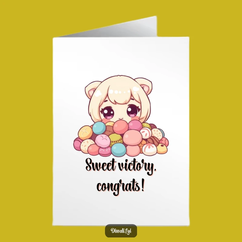 Free Printable Congrats Card: Sweet Peeker, Downloadable Fun Gift