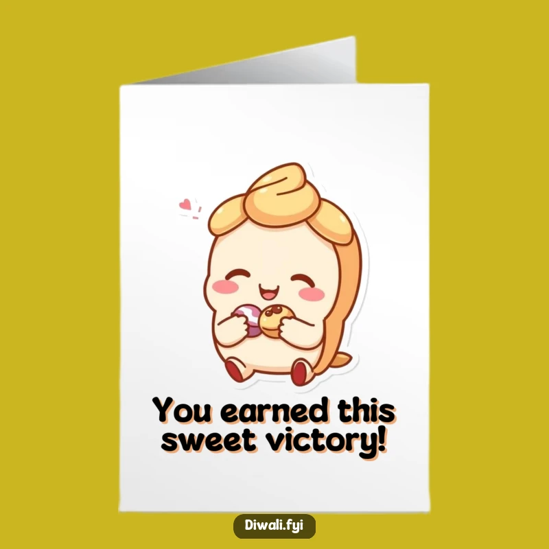 Free Printable Congrats Card: Pastry Shares Joy - Funny Downloadable Gift